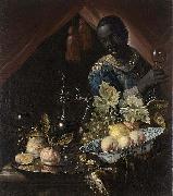Juriaen van Streeck Still-life with peaches and a lemon Spain oil painting artist